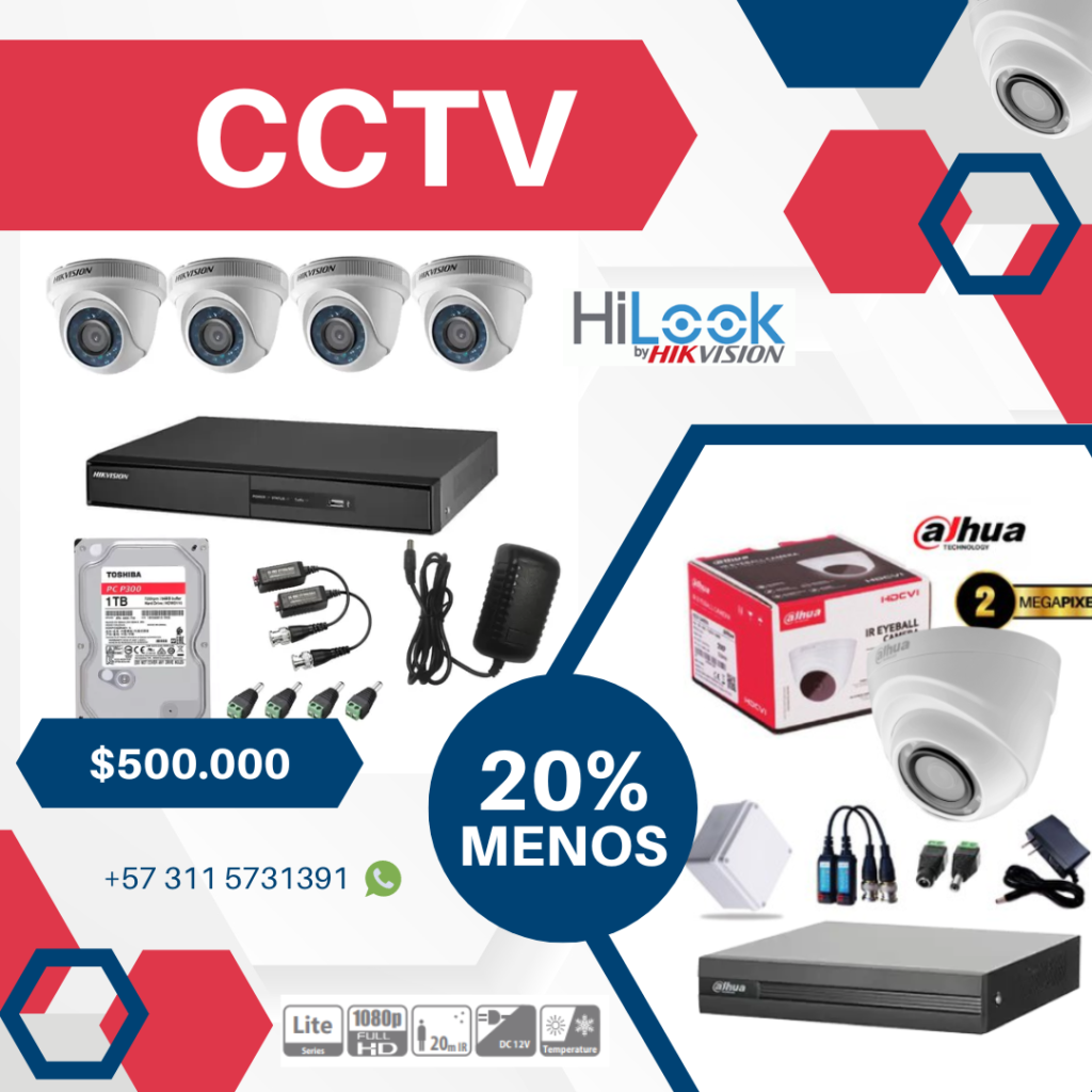 Kit 4 Cámaras + DVR