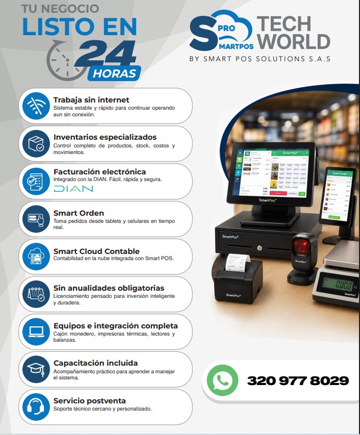 Smart POS Retail – Solución para Fruver y Supermercados-Balanzas Integradas